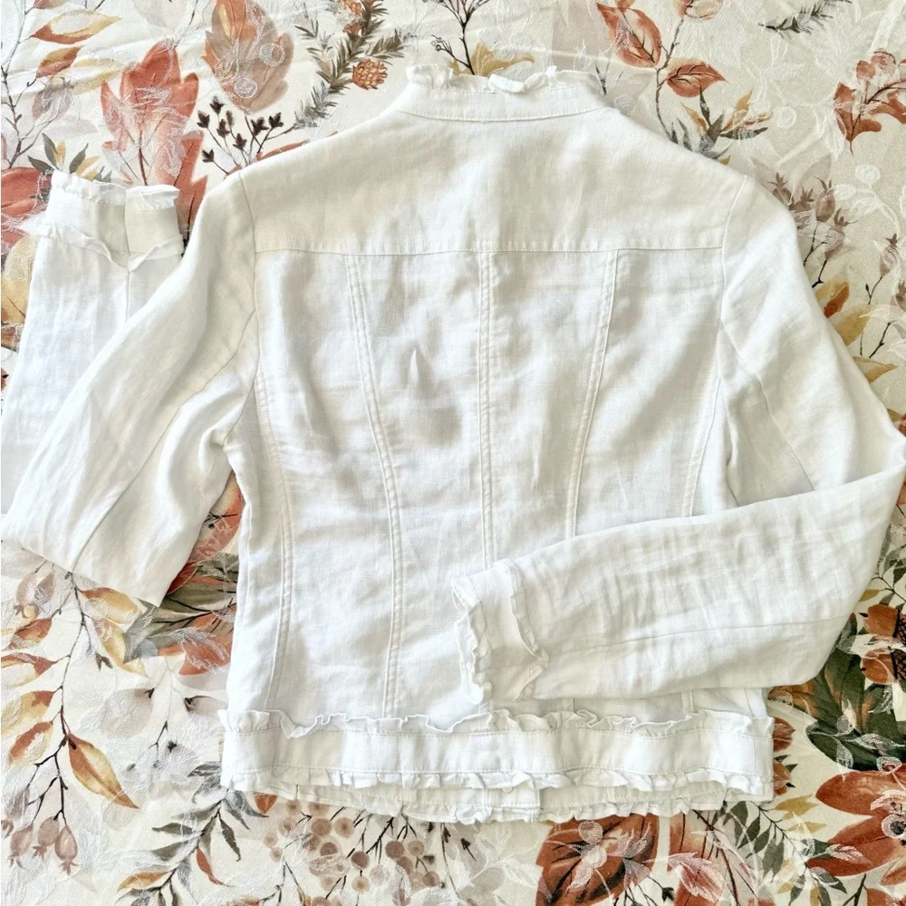 INC International Concepts Linen Jacket - Picture 4 of 8